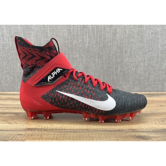Nike Alpha Menace Elite 2 Black Red Football Cleats Men's 14 BV2077-009